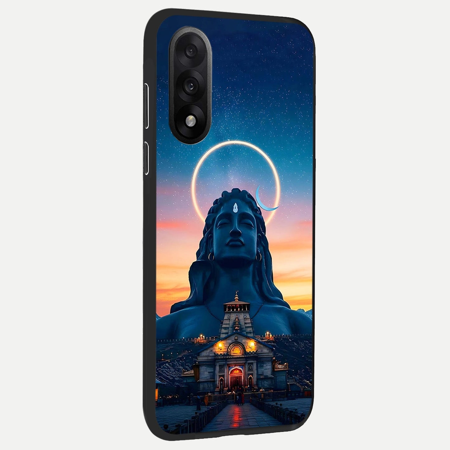  Eternal Shiva Aura back cover For Oneplus Nord 5 slim fit glass case with vibrant aesthetic design