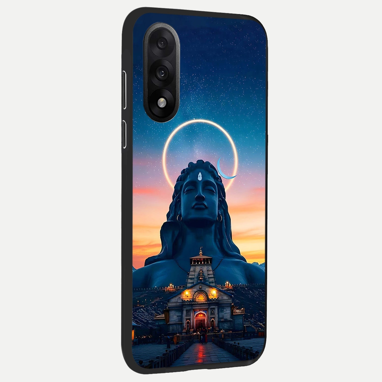  Eternal Shiva Aura back cover For Oneplus Nord 5 slim fit glass case with vibrant aesthetic design