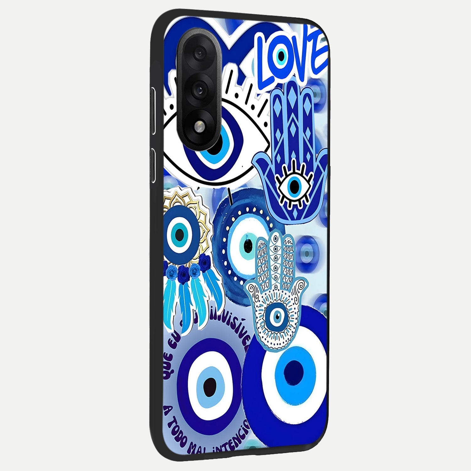  Evil Eyes Dream back cover For Oneplus Nord 5 slim fit glass case with vibrant aesthetic design