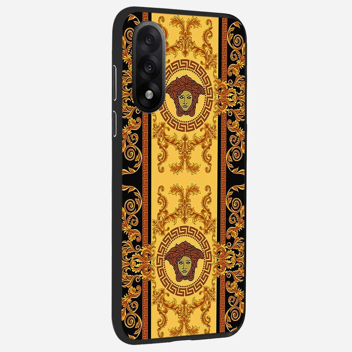  Golden Royal Heritage back cover For Oneplus Nord 5 slim fit glass case with vibrant aesthetic design