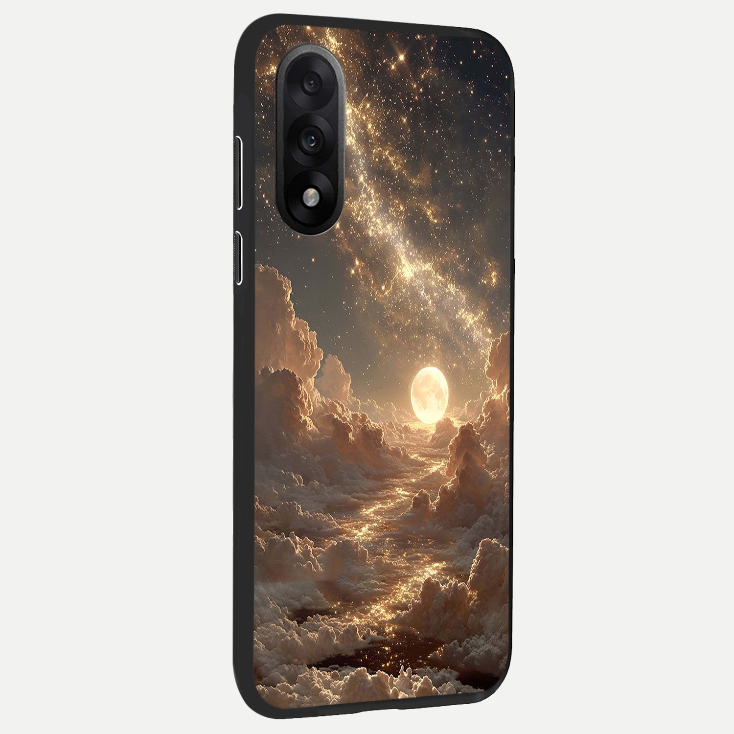  Golden Sky Dream back cover For Oneplus Nord 5 slim fit glass case with vibrant aesthetic design