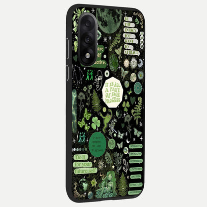  Green Mandala Pattern back cover For Oneplus Nord 5 slim fit glass case with vibrant aesthetic design