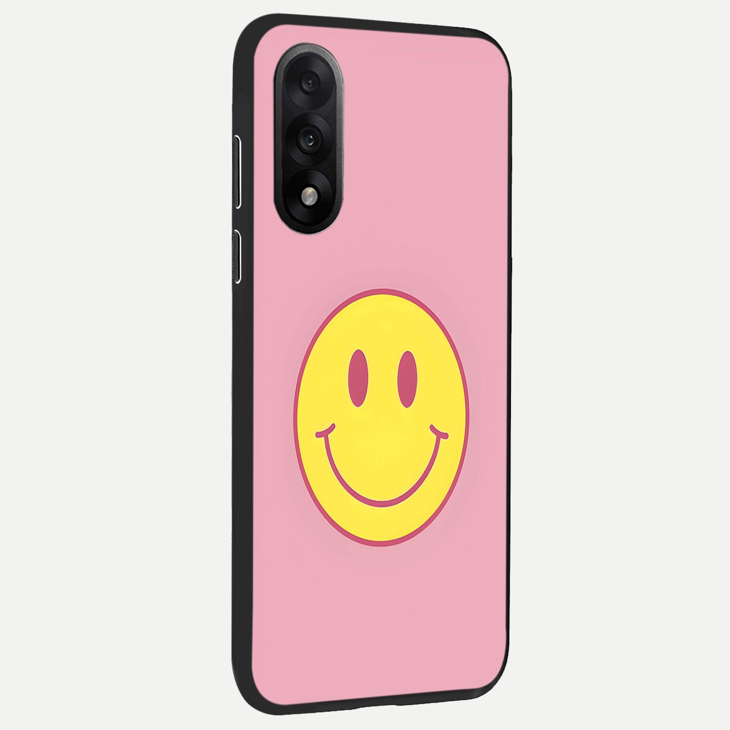  Happy Pink Mood back cover For Oneplus Nord 5 slim fit glass case with vibrant aesthetic design