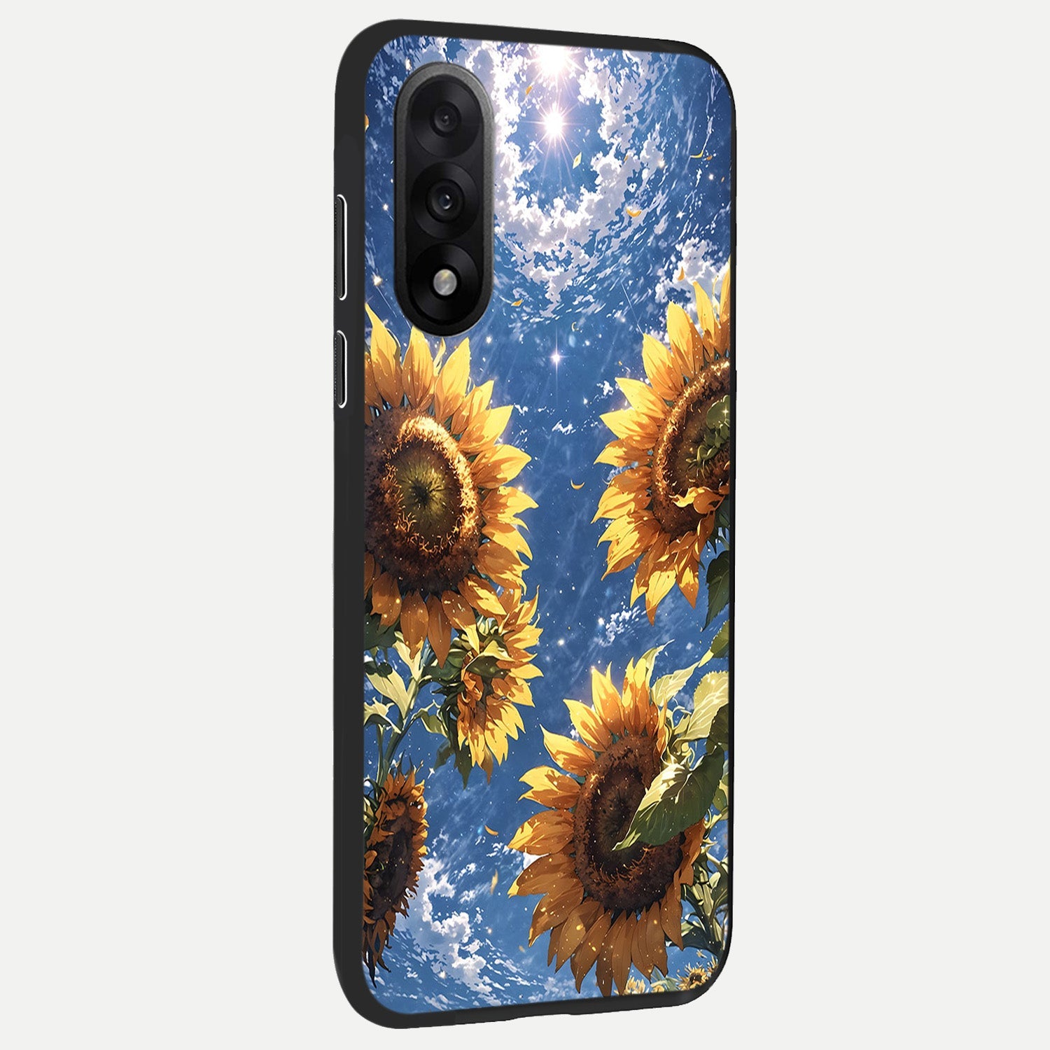 Heavenly Sunflower Rise back cover For Oneplus Nord 5 slim fit glass case with vibrant aesthetic design