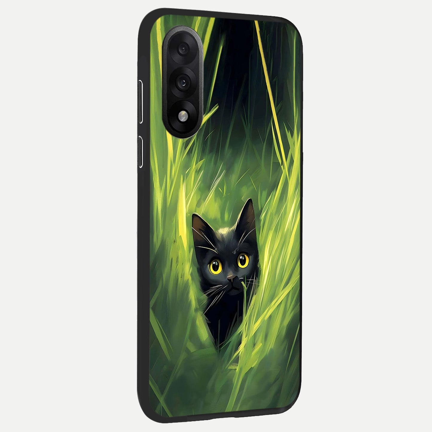  Hidden Cat Whisper back cover For Oneplus Nord 5 slim fit glass case with vibrant aesthetic design