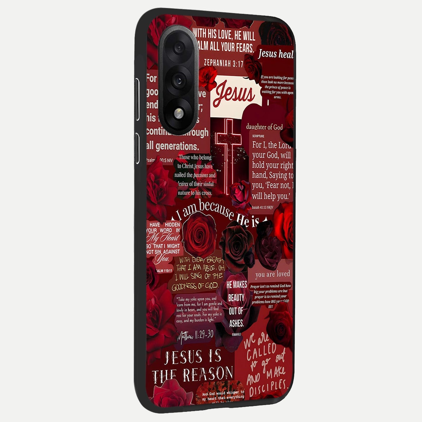  Jesus Love Heals back cover For Oneplus Nord 5 slim fit glass case with vibrant aesthetic design