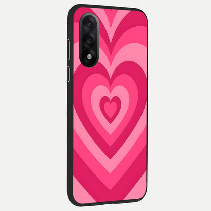  Layered Love Hearts back cover For Oneplus Nord 5 slim fit glass case with vibrant aesthetic design