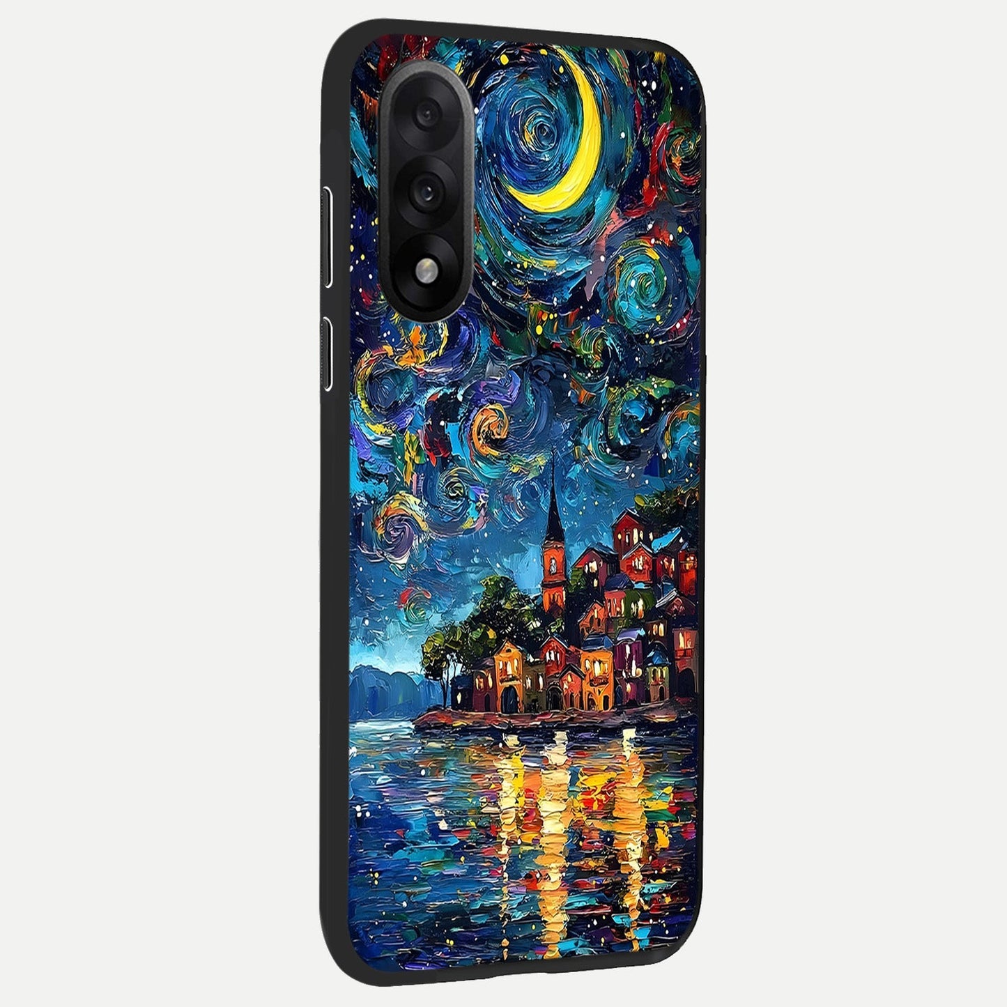  Moonlight Harbor Glow back cover For Oneplus Nord 5 slim fit glass case with vibrant aesthetic design
