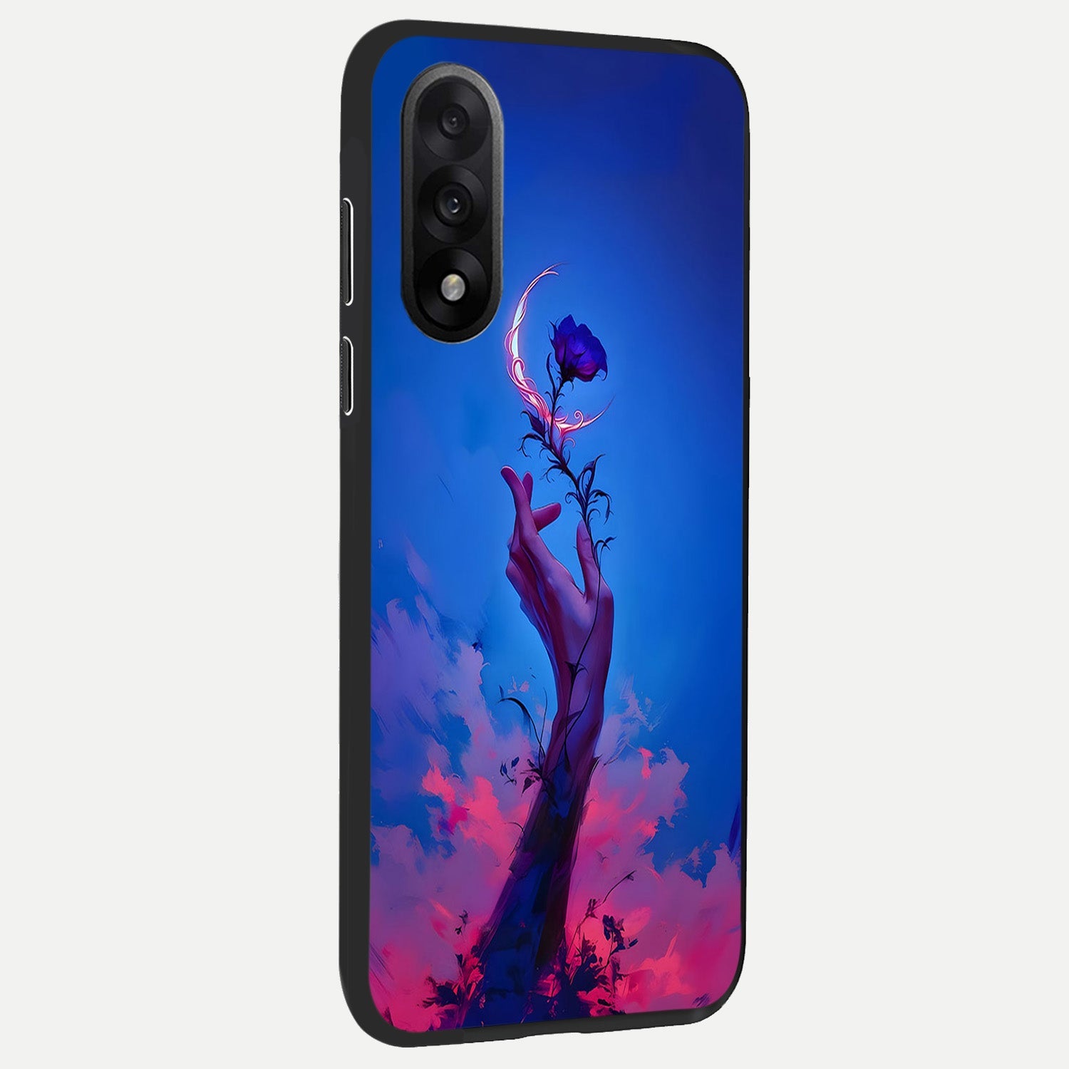  Mystic Hand back cover For Oneplus Nord 5 slim fit glass case with vibrant aesthetic design