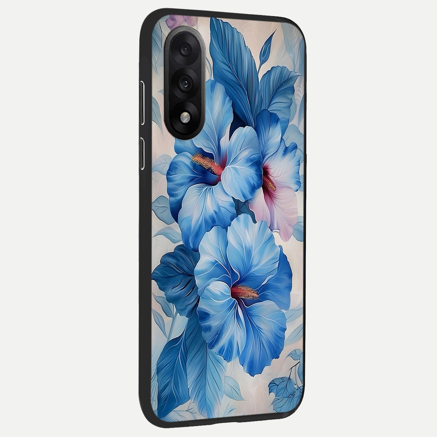 Ocean Hibiscus Grace back cover For Oneplus Nord 5 slim fit glass case with vibrant aesthetic design