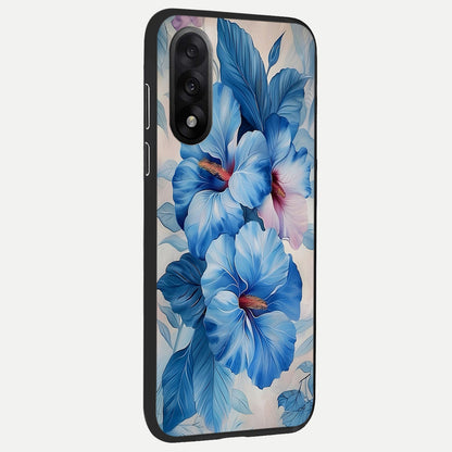  Ocean Hibiscus Grace back cover For Oneplus Nord 5 slim fit glass case with vibrant aesthetic design