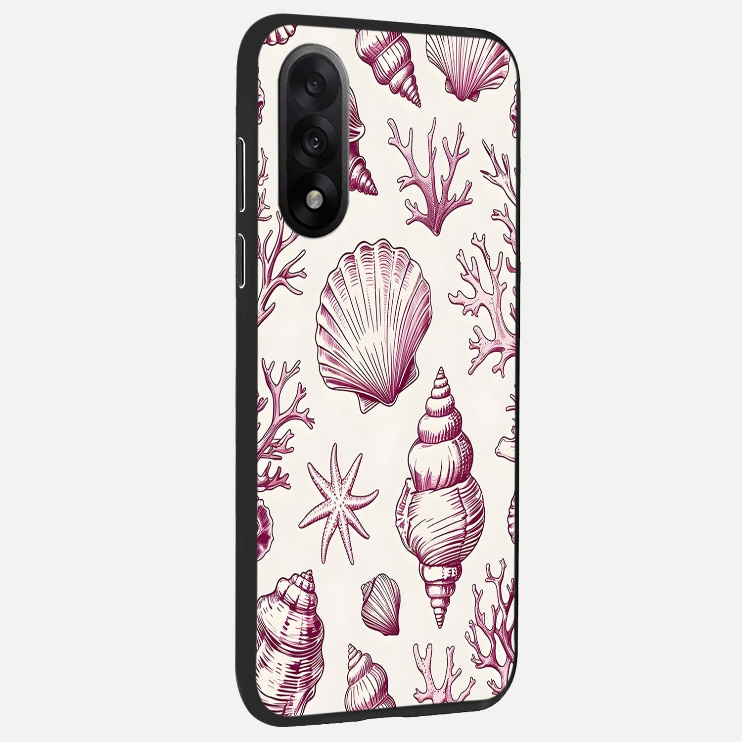  Pink Power Sparks back cover For Oneplus Nord 5 slim fit glass case with vibrant aesthetic design