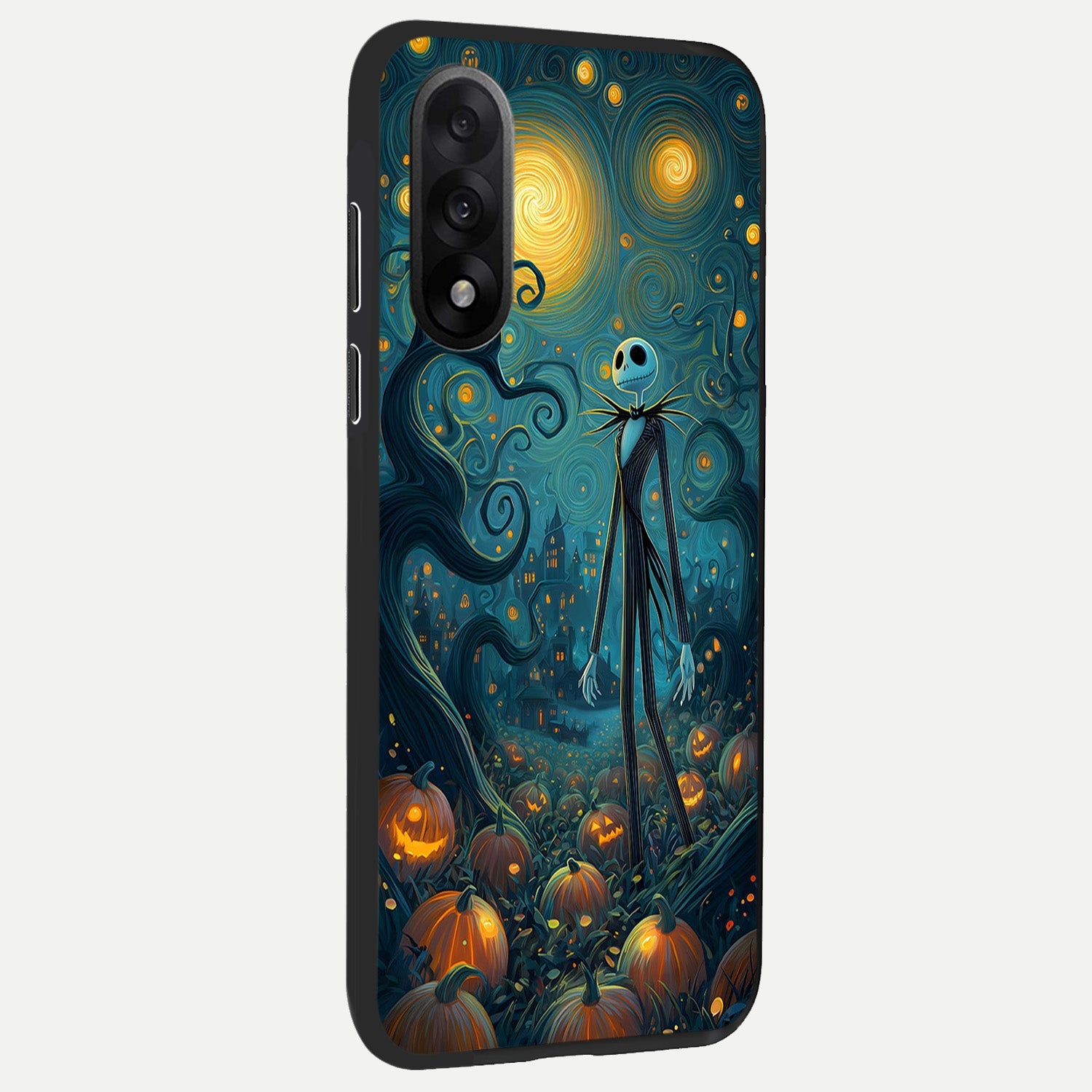  Pumpkin Moonlight Tale back cover For Oneplus Nord 5 slim fit glass case with vibrant aesthetic design