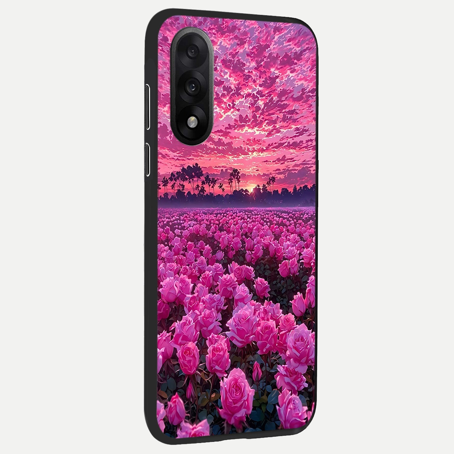  Rose Sunset Valley back cover For Oneplus Nord 5 slim fit glass case with vibrant aesthetic design