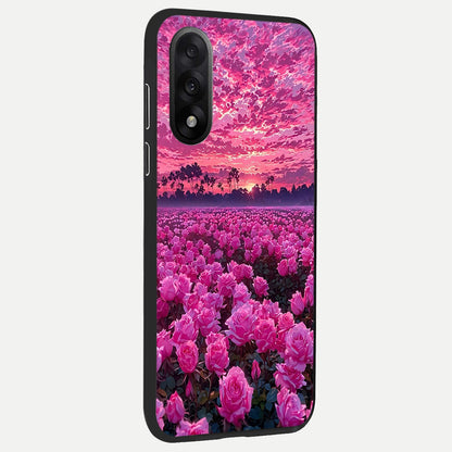  Rose Sunset Valley back cover For Oneplus Nord 5 slim fit glass case with vibrant aesthetic design