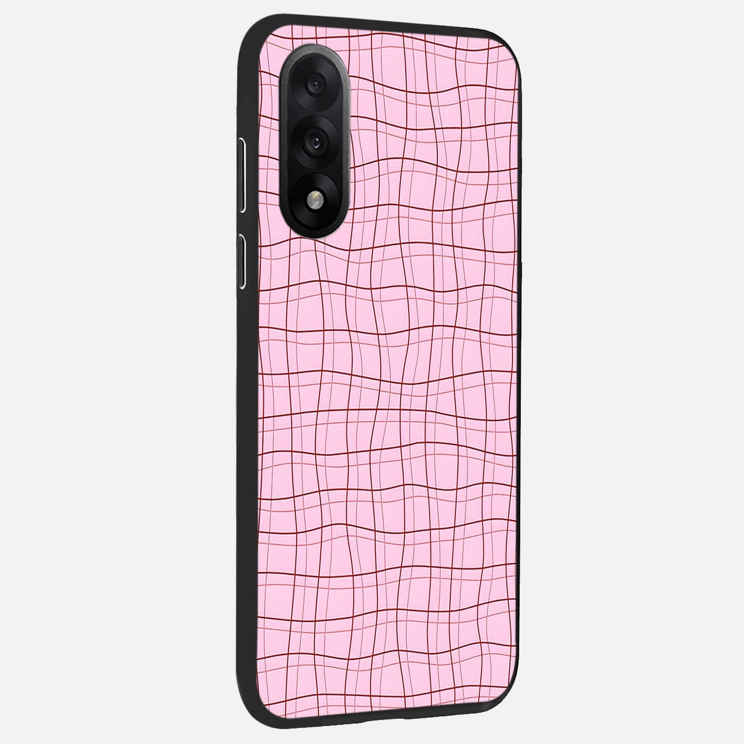  Soft Grid Bliss back cover For Oneplus Nord 5 slim fit glass case with vibrant aesthetic design