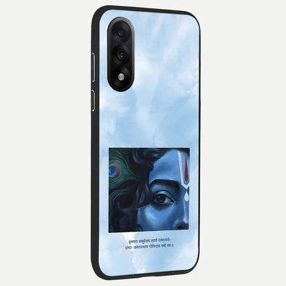  Spiritual Krishna back cover For Oneplus Nord 5 slim fit glass case with vibrant aesthetic design