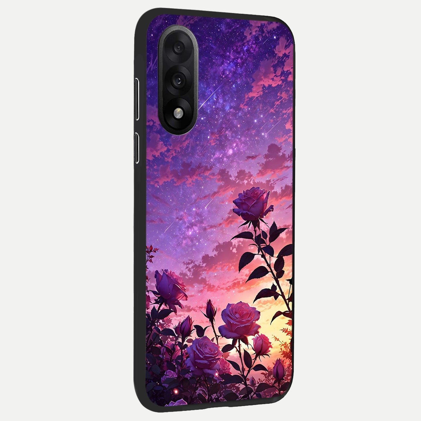  Starlit Rose Twilight back cover For Oneplus Nord 5 slim fit glass case with vibrant aesthetic design