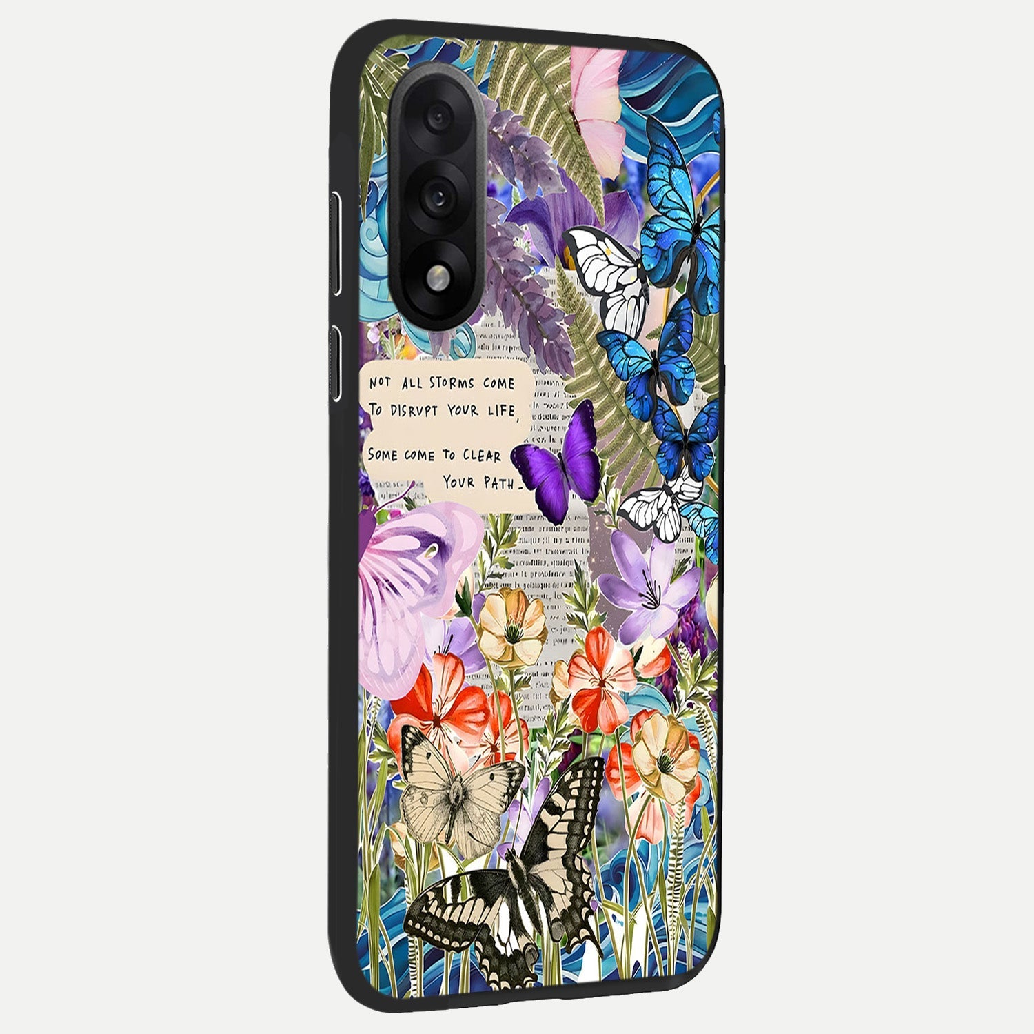  Storm Path Bloom back cover For Oneplus Nord 5 slim fit glass case with vibrant aesthetic design