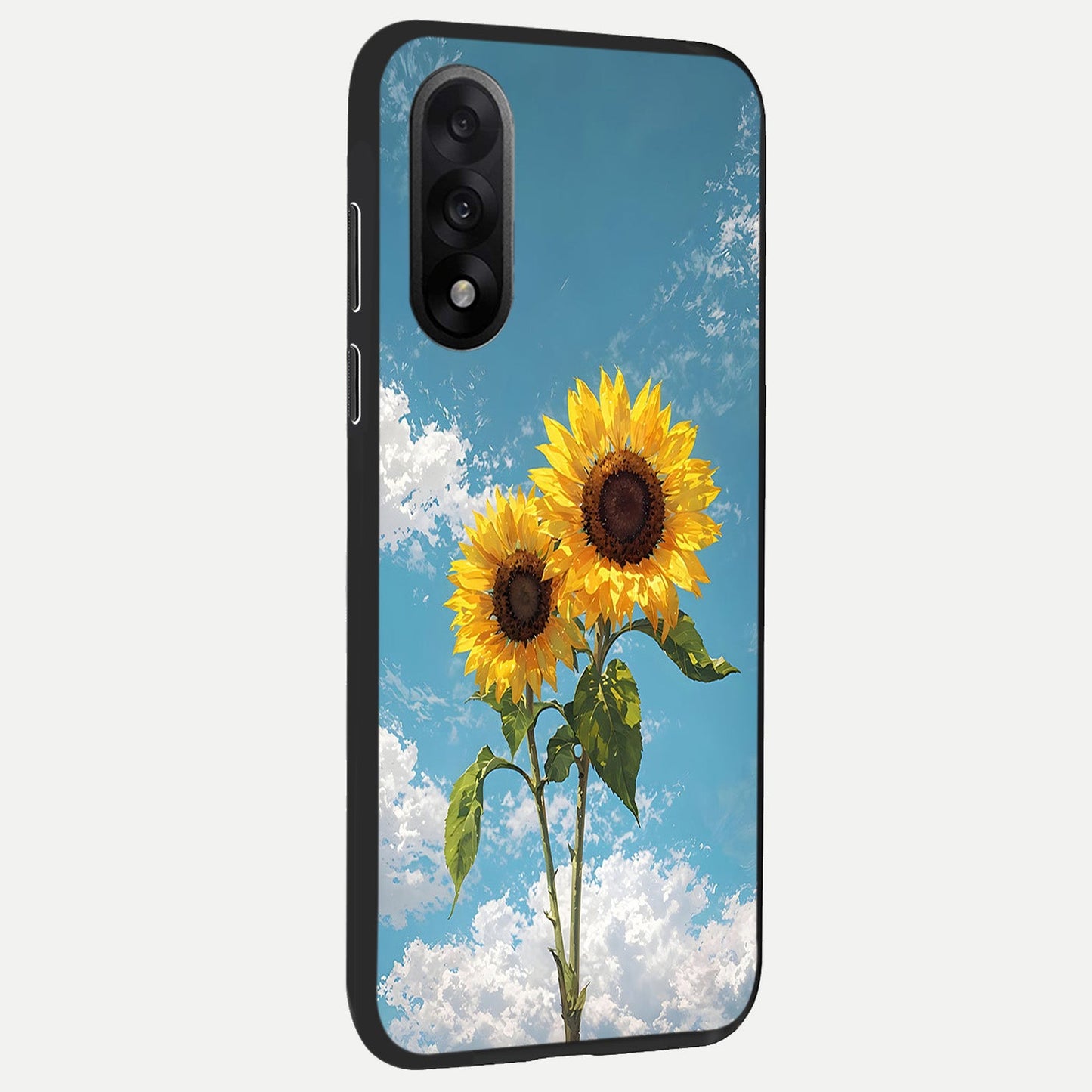  Sunlit Daisy Glow back cover For Oneplus Nord 5 slim fit glass case with vibrant aesthetic design