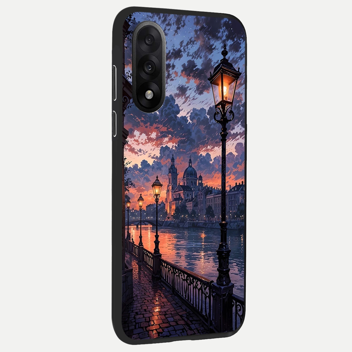  Twilight River Lights back cover For Oneplus Nord 5 slim fit glass case with vibrant aesthetic design