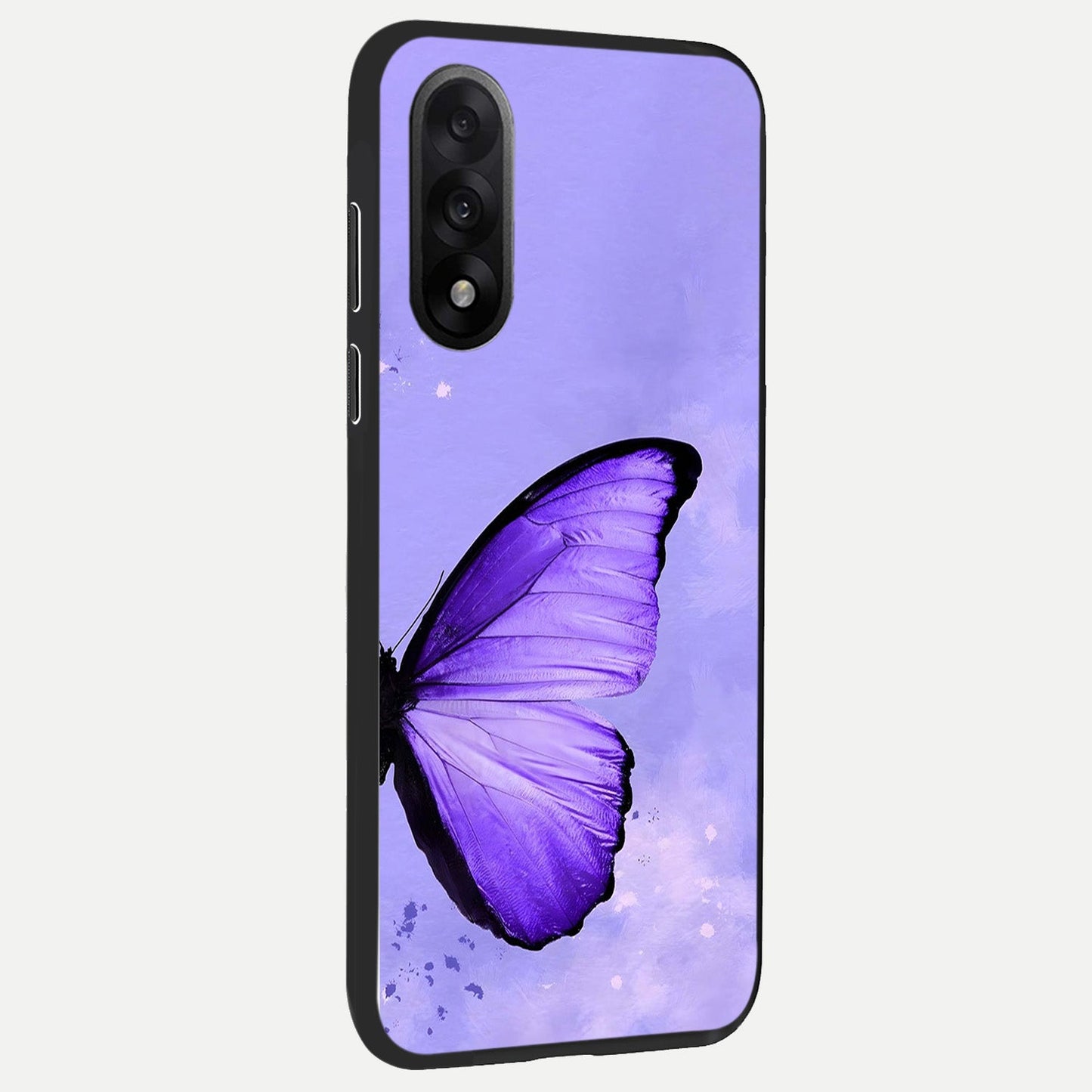  Violet Dream Wing back cover For Oneplus Nord 5 slim fit glass case with vibrant aesthetic design