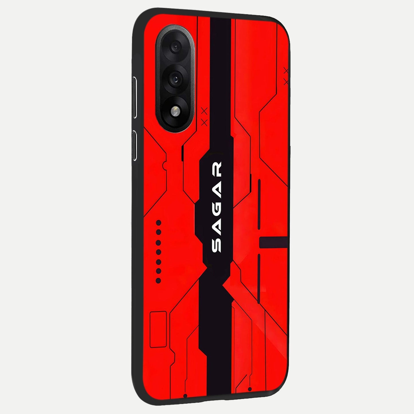  Voltage Rise CYBERPUNK Custom Name back cover For Oneplus Nord 5 slim fit personalized glass case with bold cyberpunk design