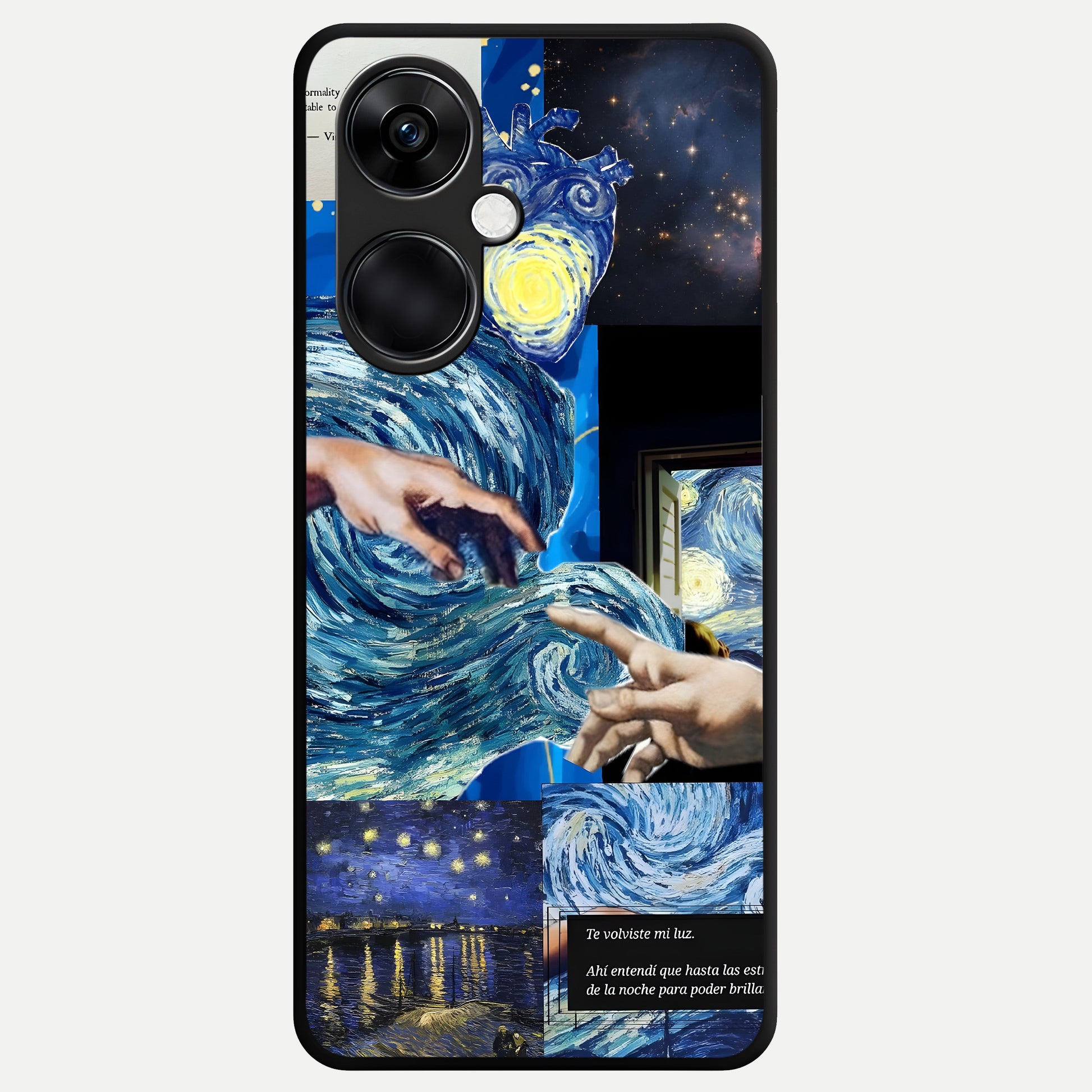  Aesthetic Vando Hands Glass Case For Oneplus Nord CE3 back cover – full design glossy printed glass finish