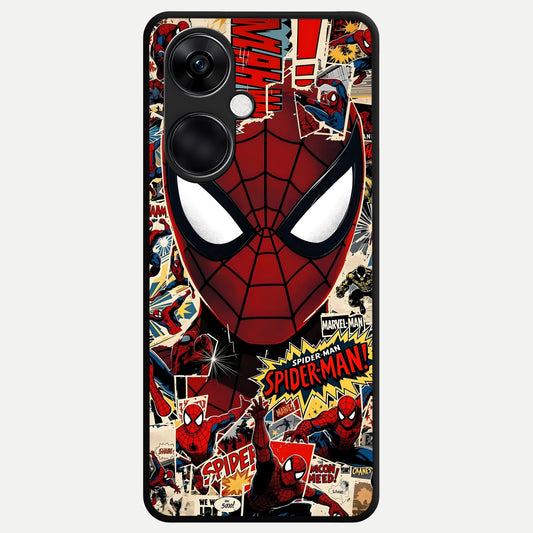  Aesthetic Wonder Spider Glass Case For Oneplus Nord CE3 back cover – full design glossy printed glass finish