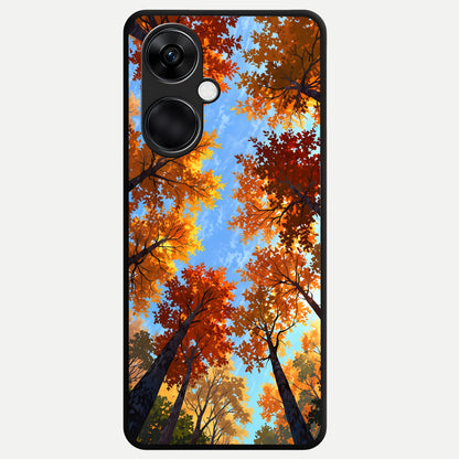  Autumn Sky Rise Glass Case For Oneplus Nord CE3 back cover – full design glossy printed glass finish