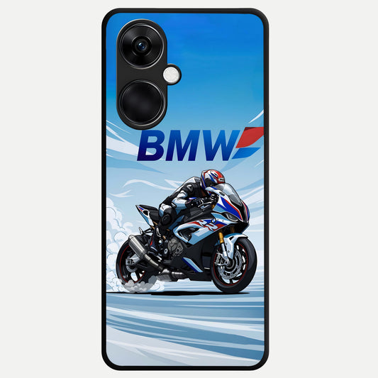  BMW Power Drift Glass Case For Oneplus Nord CE3 back cover – full design glossy printed glass finish