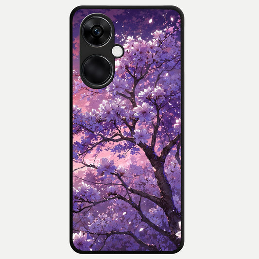  Blossom Tree Glass Case For Oneplus Nord CE3 back cover – full design glossy printed glass finish