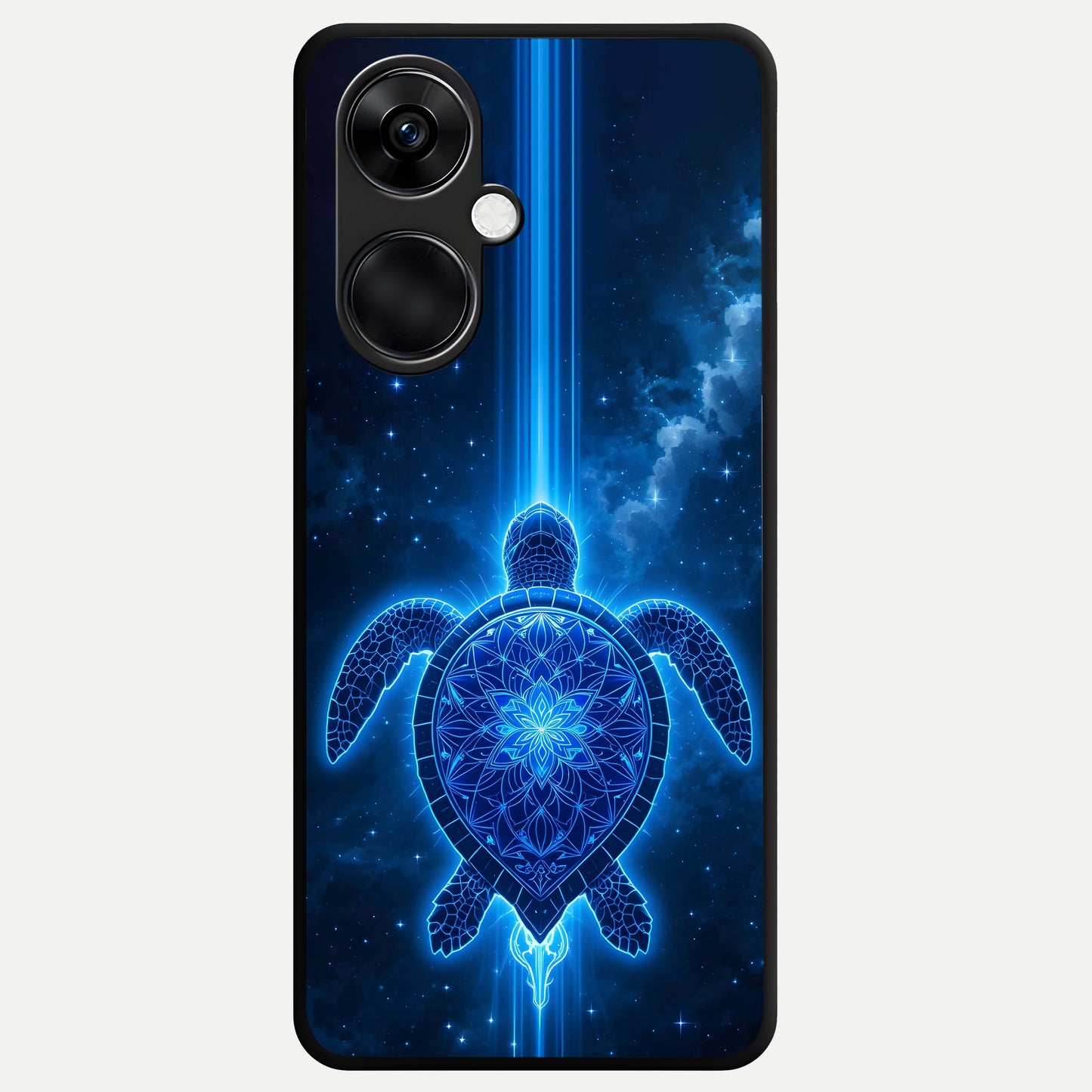  Blue Galaxy Turtle Glass Case For Oneplus Nord CE3 back cover – full design glossy printed glass finish