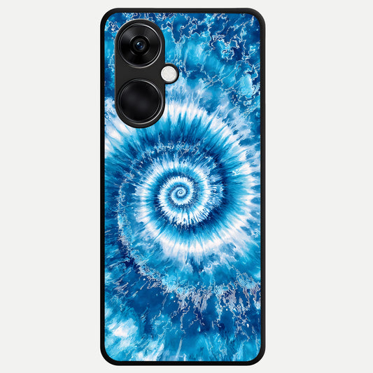  Blue Galaxy Wave Glass Case For Oneplus Nord CE3 back cover – full design glossy printed glass finish