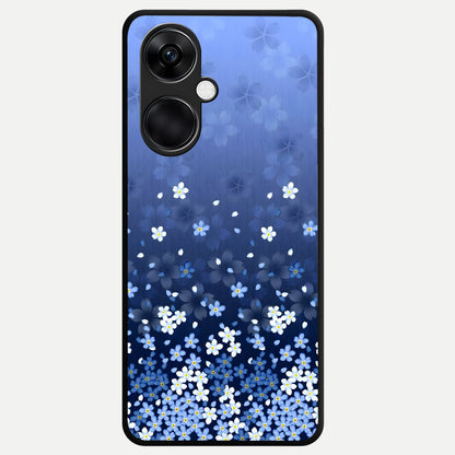  Blue Starry Glass Case For Oneplus Nord CE3 back cover – full design glossy printed glass finish