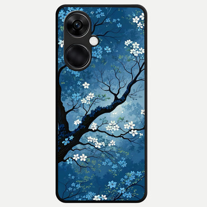  Blue Tree Serenity Glass Case For Oneplus Nord CE3 back cover – full design glossy printed glass finish