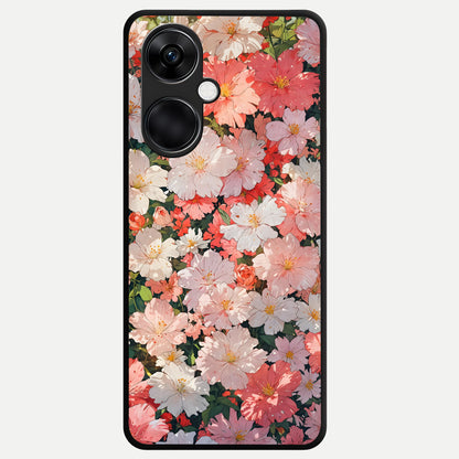  Blush Bloom Field Glass Case For Oneplus Nord CE3 back cover – full design glossy printed glass finish