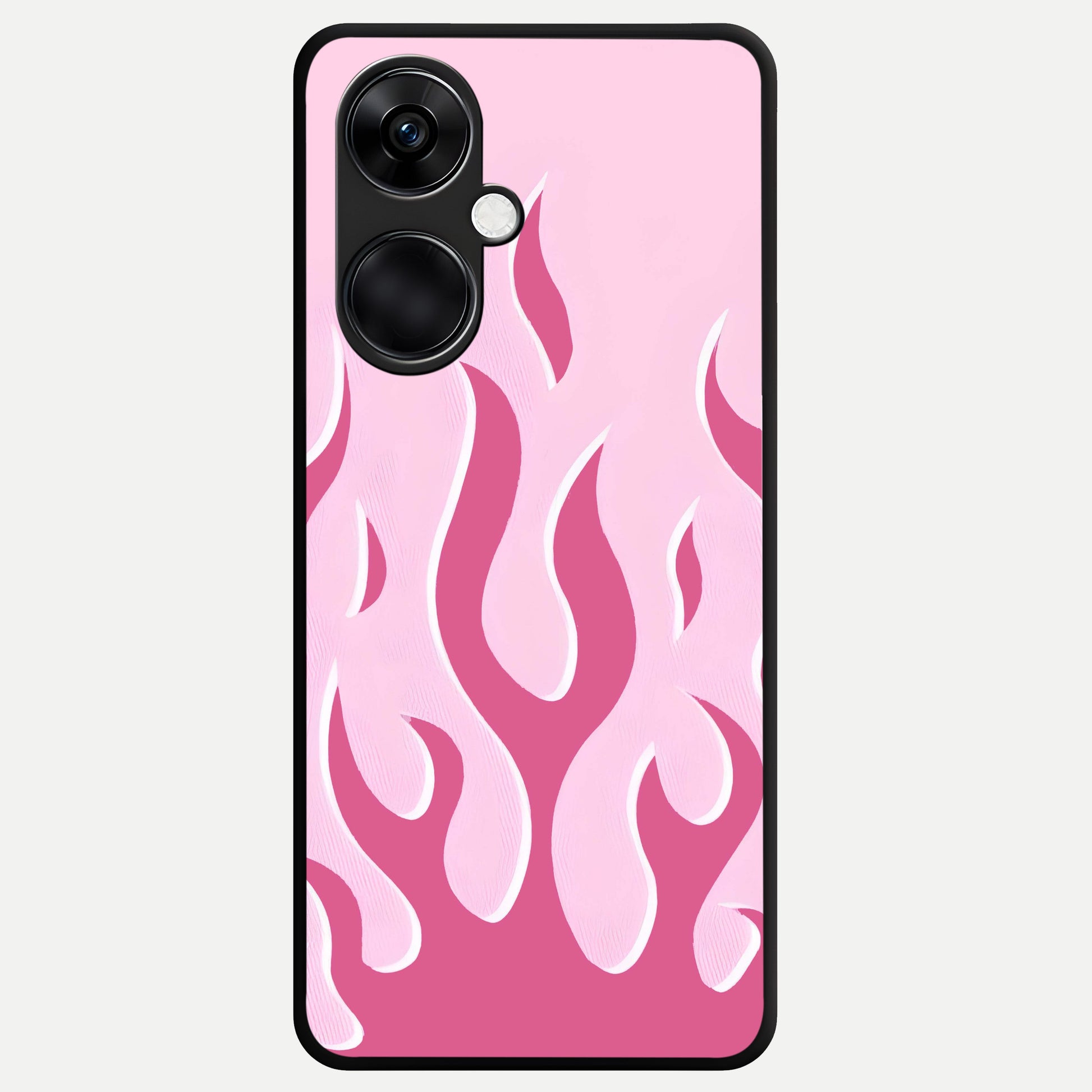  Blush Flame Energy Glass Case For Oneplus Nord CE3 back cover – full design glossy printed glass finish