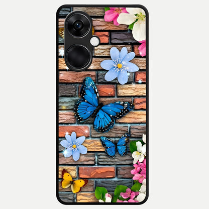  Brick Bloom Flight Glass Case For Oneplus Nord CE3 back cover – full design glossy printed glass finish