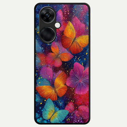  Butterfly Dream Mist Glass Case For Oneplus Nord CE3 back cover – full design glossy printed glass finish