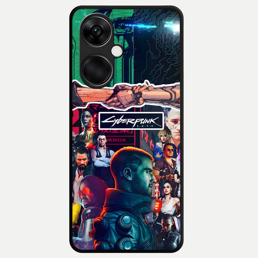  CYBERPUNK Legacy Glass Case For Oneplus Nord CE3 back cover – full design glossy printed glass finish