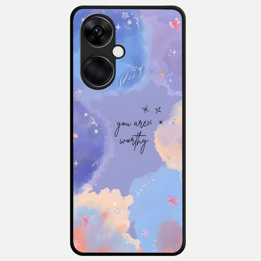  Celestial Cloud Magic Glass Case For Oneplus Nord CE3 back cover – full design glossy printed glass finish