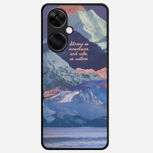  Celestial Mountain Calm Glass Case For Oneplus Nord CE3 back cover – full design glossy printed glass finish