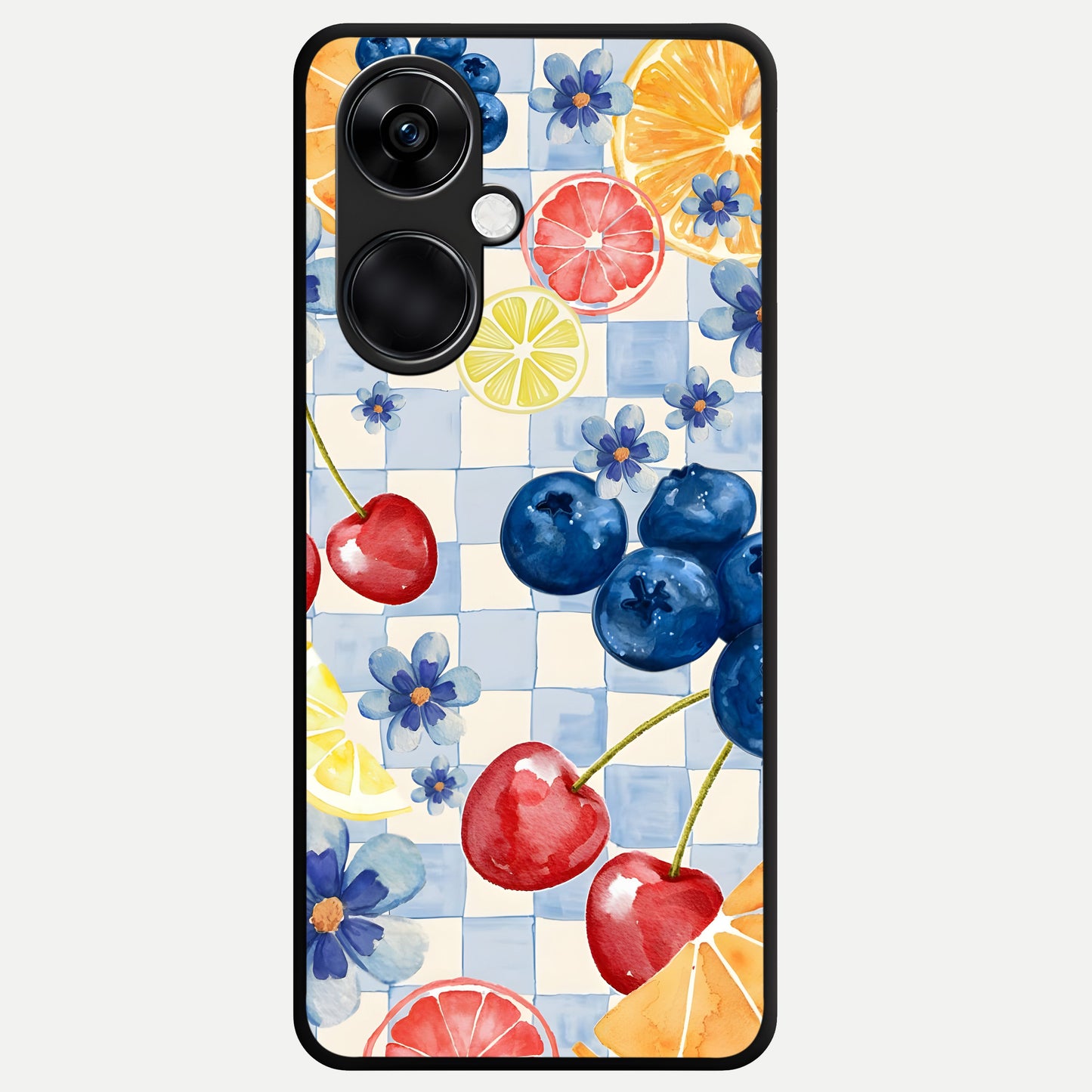  Citrus Bloom Joy Glass Case For Oneplus Nord CE3 back cover – full design glossy printed glass finish