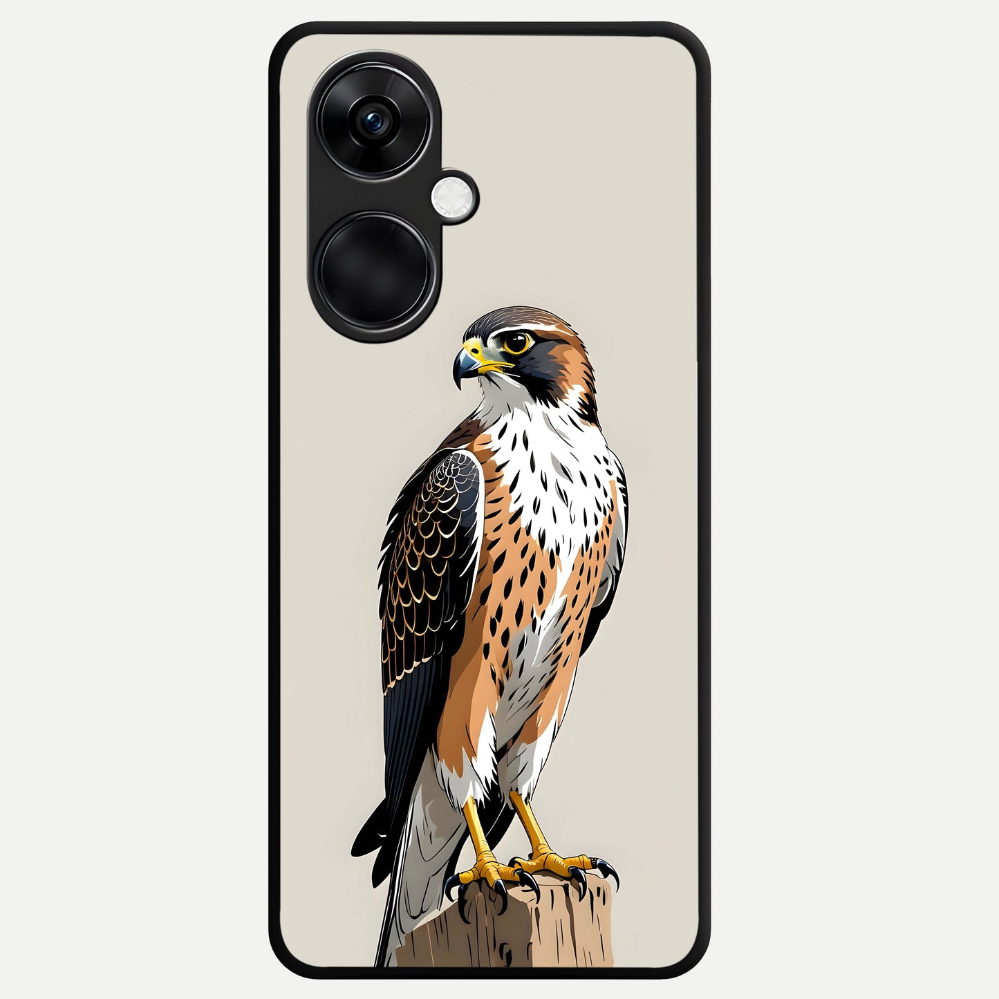  Clever Eagle Glass Case For Oneplus Nord CE3 back cover – full design glossy printed glass finish