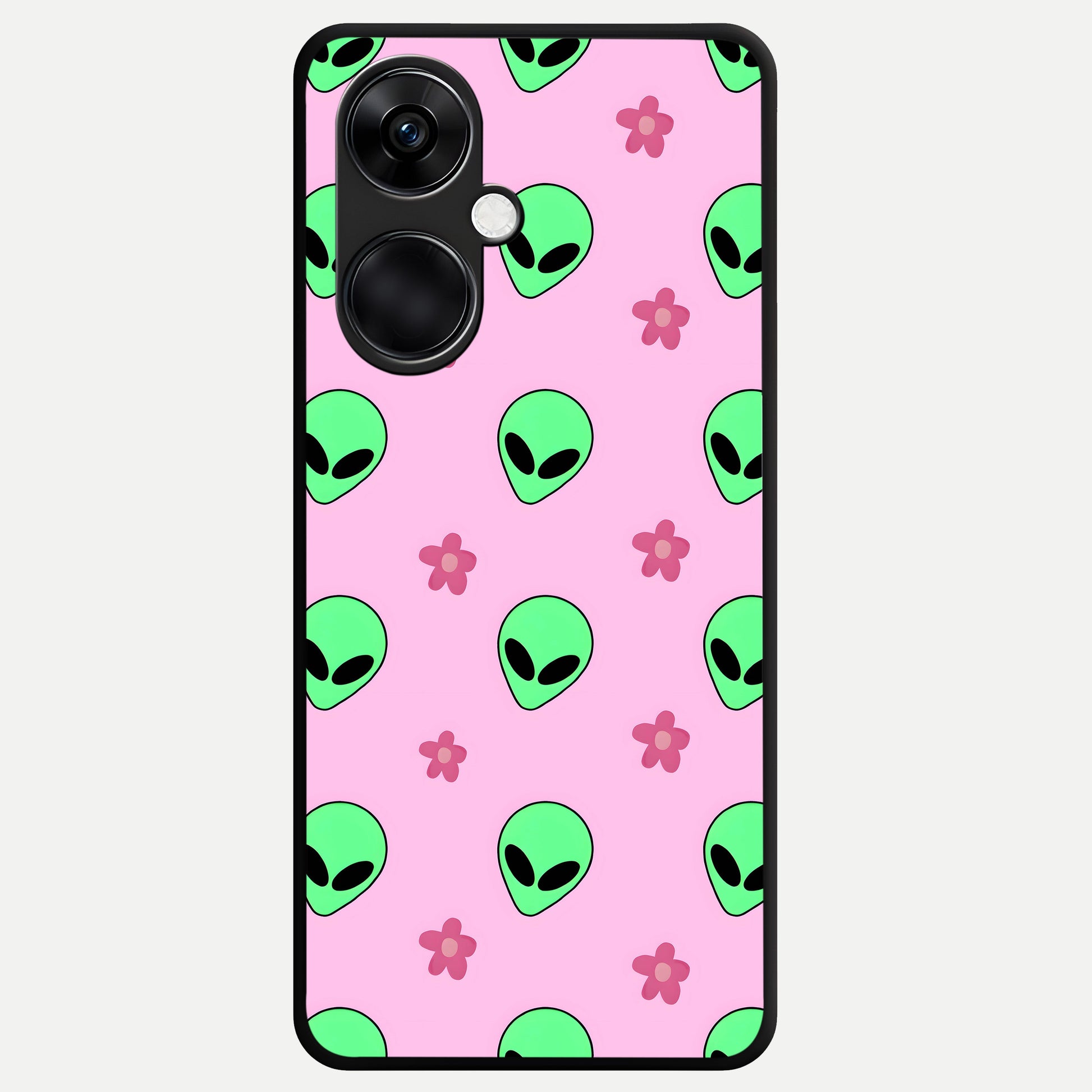  Cosmic Cute Crush Glass Case For Oneplus Nord CE3 back cover – full design glossy printed glass finish
