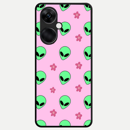  Cosmic Cute Crush Glass Case For Oneplus Nord CE3 back cover – full design glossy printed glass finish