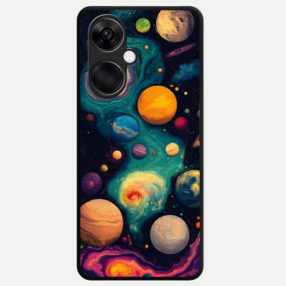  Cosmic Planet Journey Glass Case For Oneplus Nord CE3 back cover – full design glossy printed glass finish