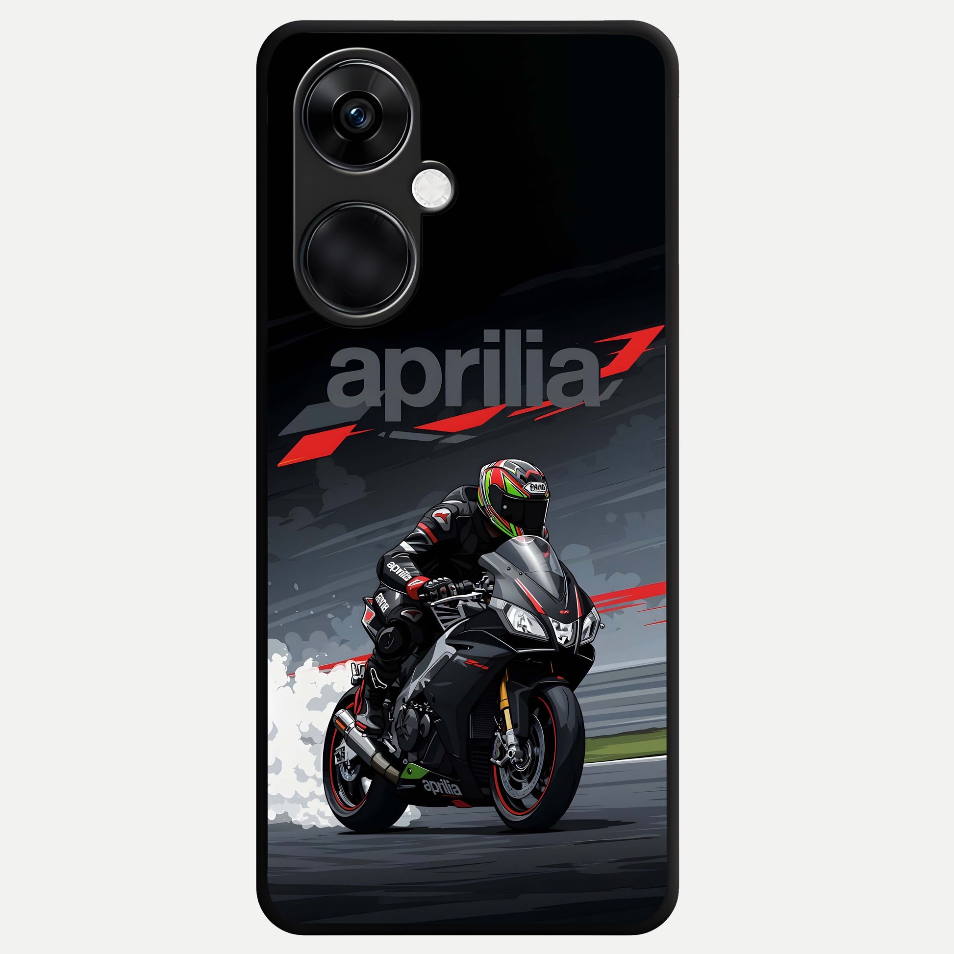  Dark Aprilla Glass Case For Oneplus Nord CE3 back cover – full design glossy printed glass finish