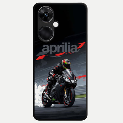  Dark Aprilla Glass Case For Oneplus Nord CE3 back cover – full design glossy printed glass finish